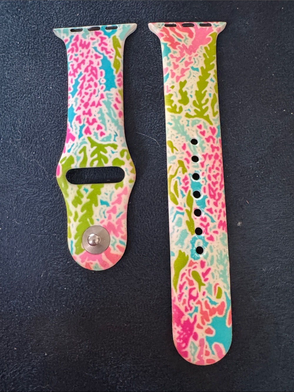 Lilly Pulitzer Silicone Watch Band - Multicolor Floral Print